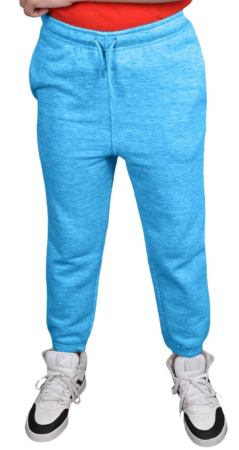 2 Pack Kids Plain Jogging Bottoms