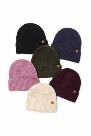 ABB250 - Solid knit cuffed beanie