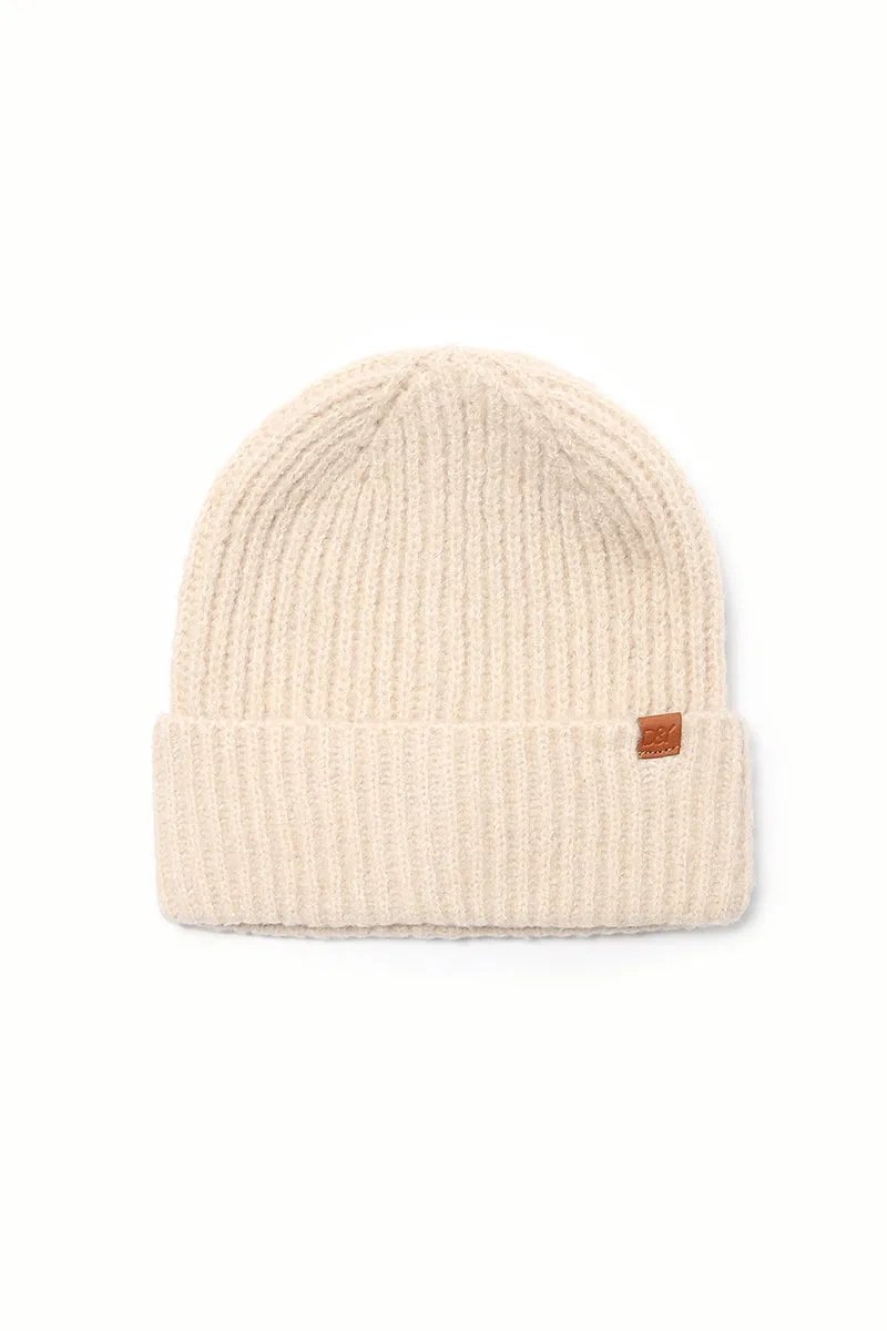 ABB250 - Solid knit cuffed beanie