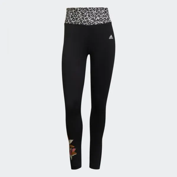 adidas - Women - Farm Print High Rise Tight - Black