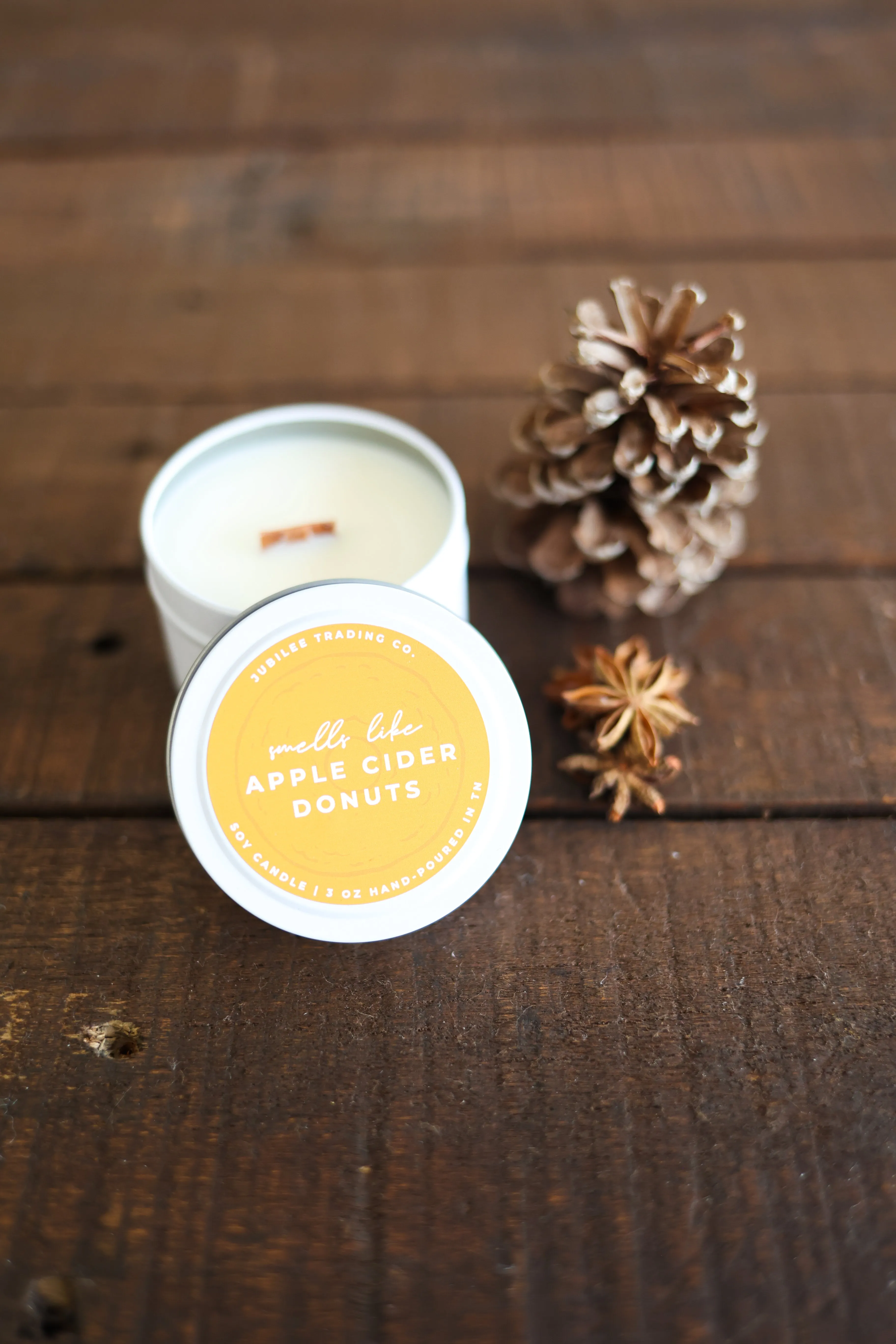 Apple Cider Donut Candle Tin