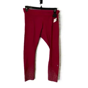 Athletic Leggings By Lululemon In Red, Size: 10