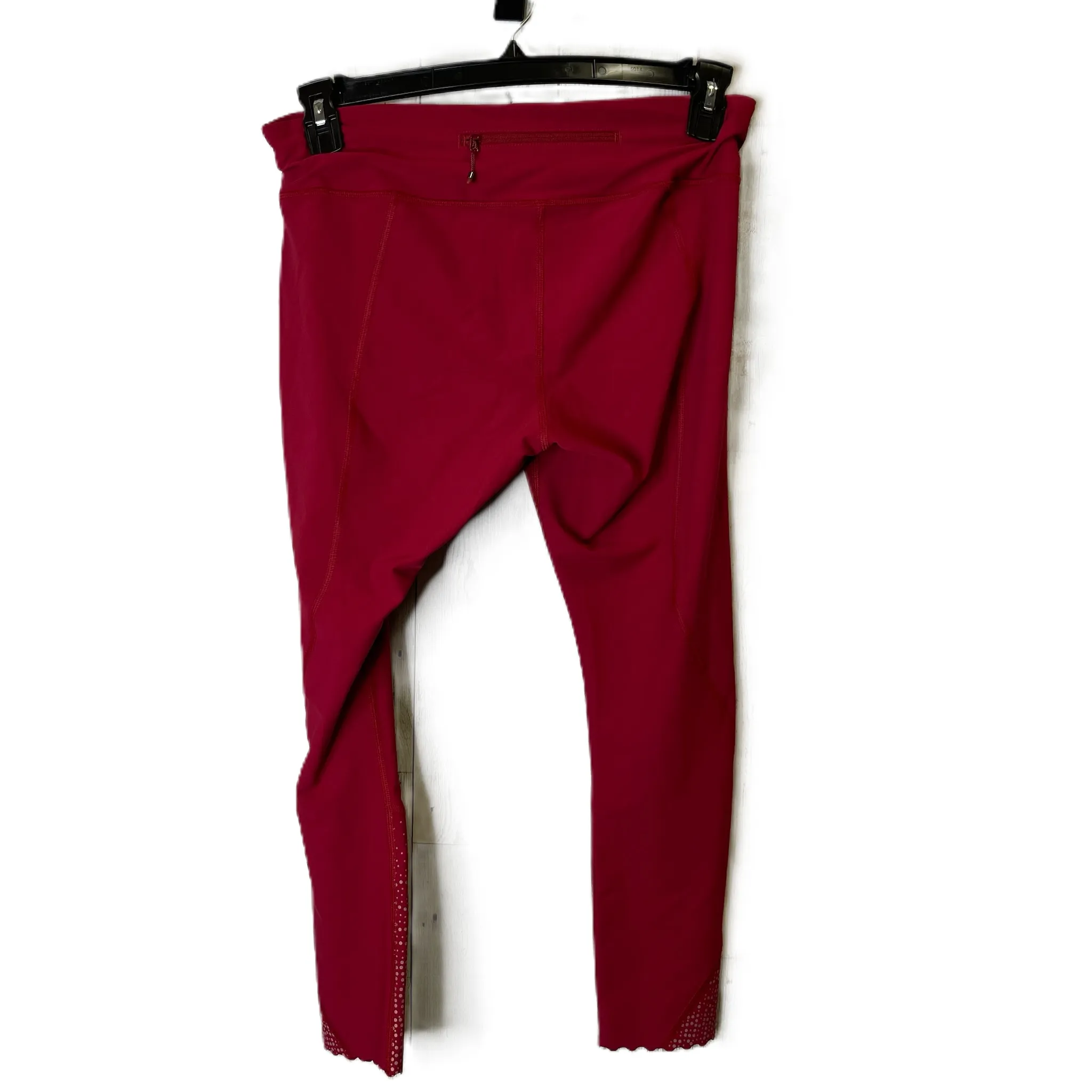 Athletic Leggings By Lululemon In Red, Size: 10