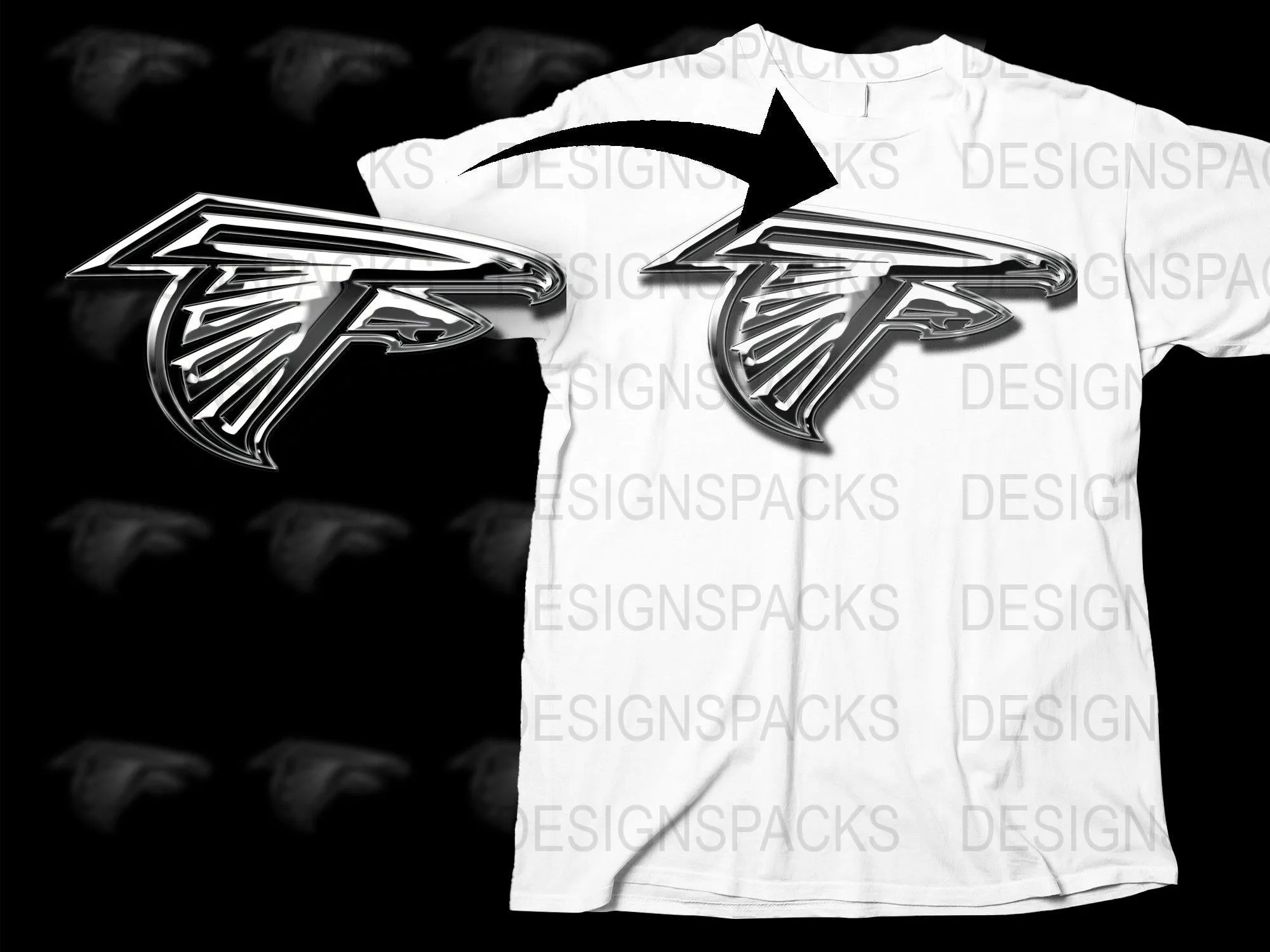 Atlanta Falcons Logo Graphic Png Digital Download