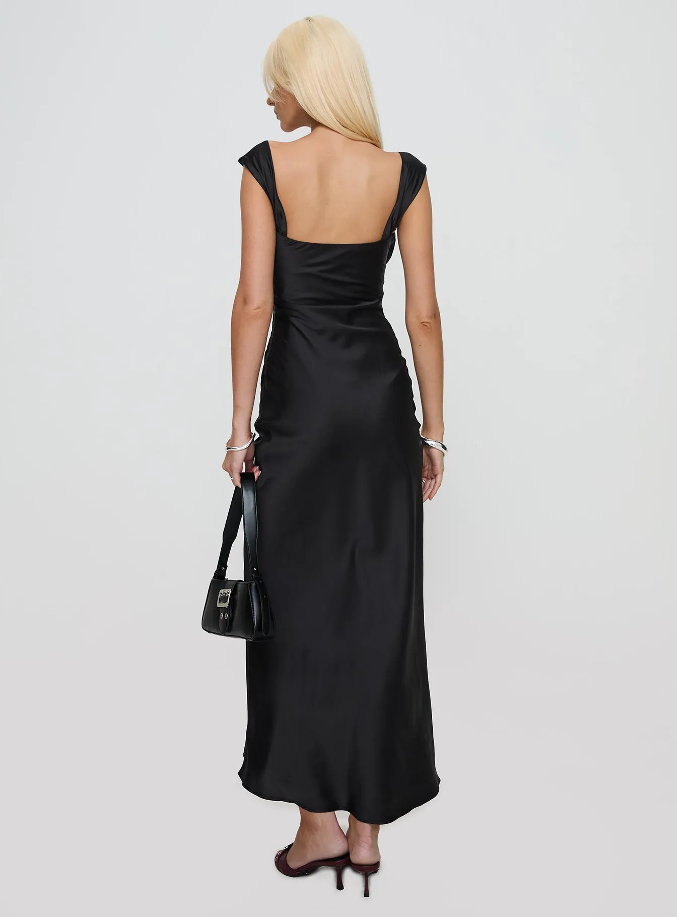 Azura Off The Shoulder Maxi Dress Black