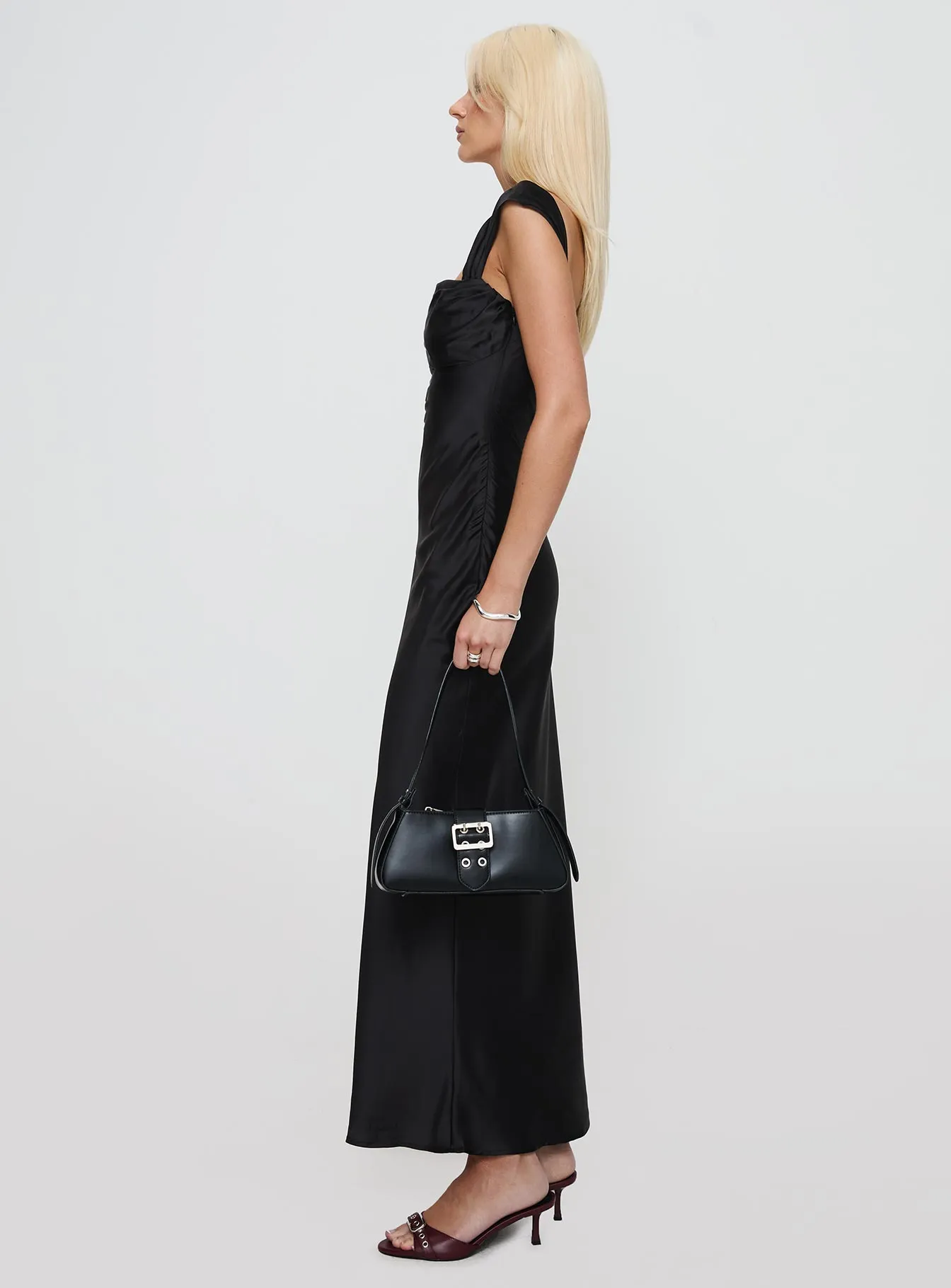 Azura Off The Shoulder Maxi Dress Black