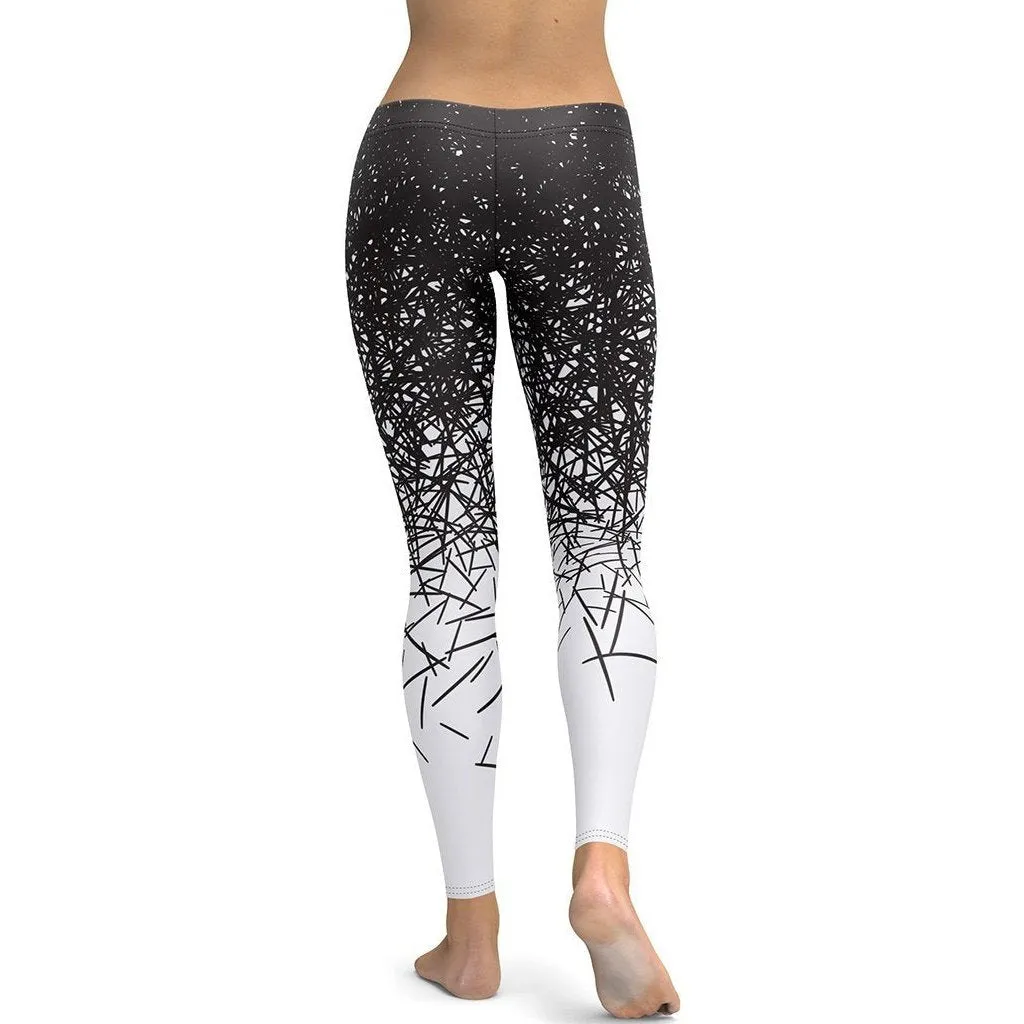 Black & White Ombre Leggings