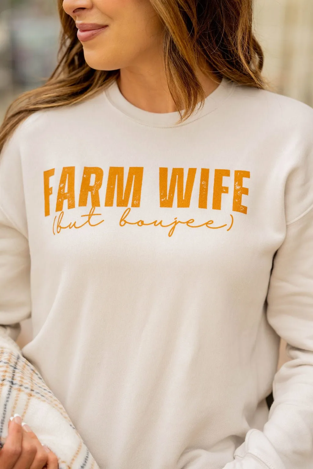 Boujee Farm Wife Graphic Crewneck