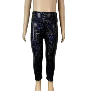 Children's Black Holographic Leggings