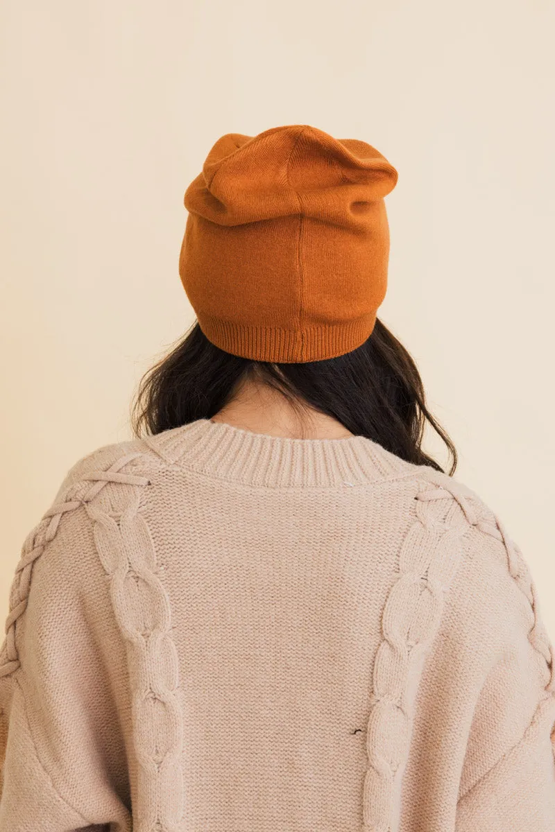 Cozy Up Trendy Chunky Knit Slouch Beanie