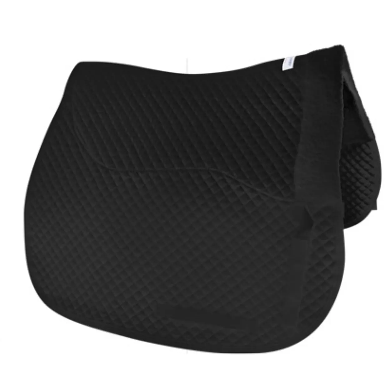 Derby Originals Semi Fleece Lined English Dressage Saddle Pad with Rolled Fleece