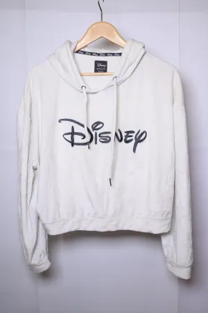 Disney Cozy Off-White Full-Sleeve Hoodie with Hood