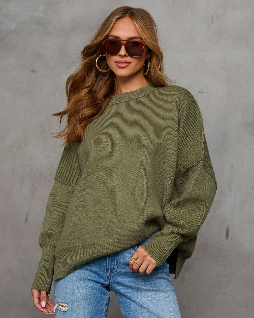 Elouise Knit Oversized Pullover Sweater