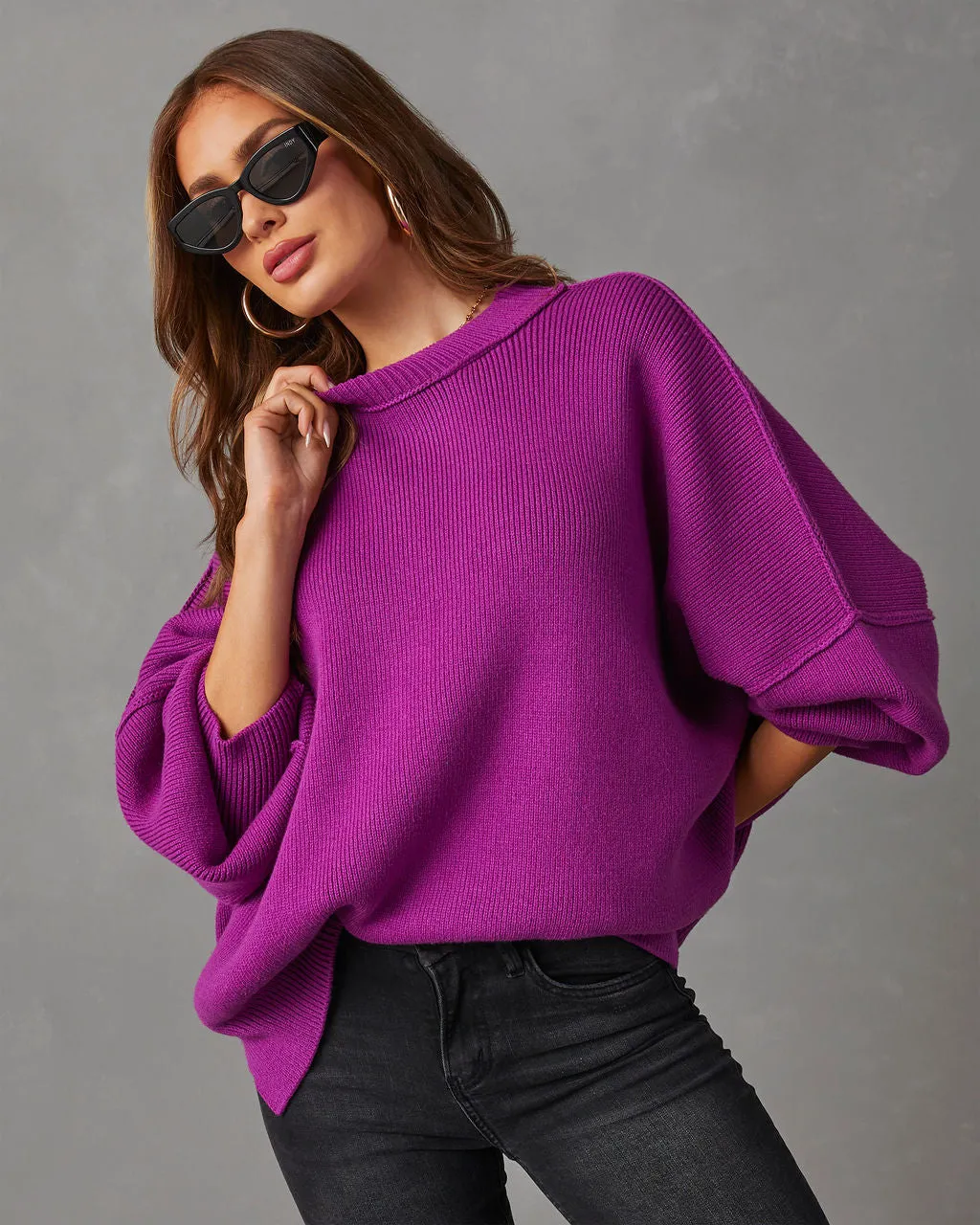 Elouise Knit Oversized Pullover Sweater