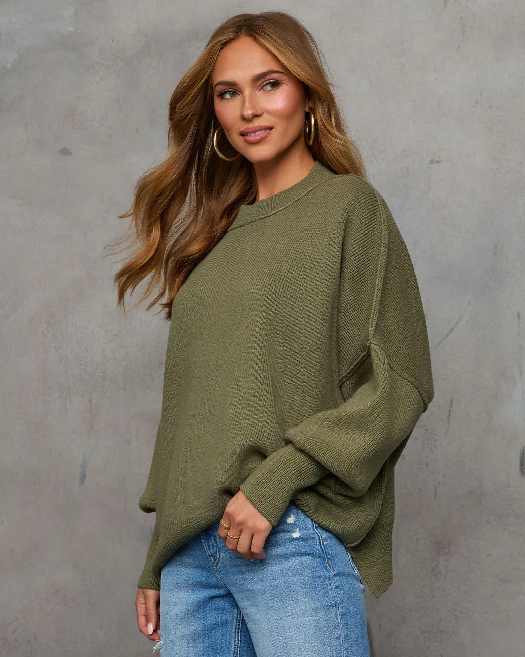 Elouise Knit Oversized Pullover Sweater