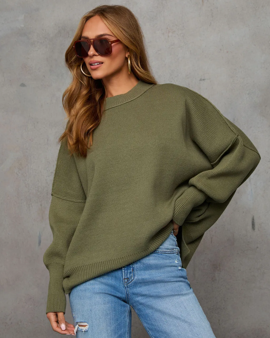 Elouise Knit Oversized Pullover Sweater