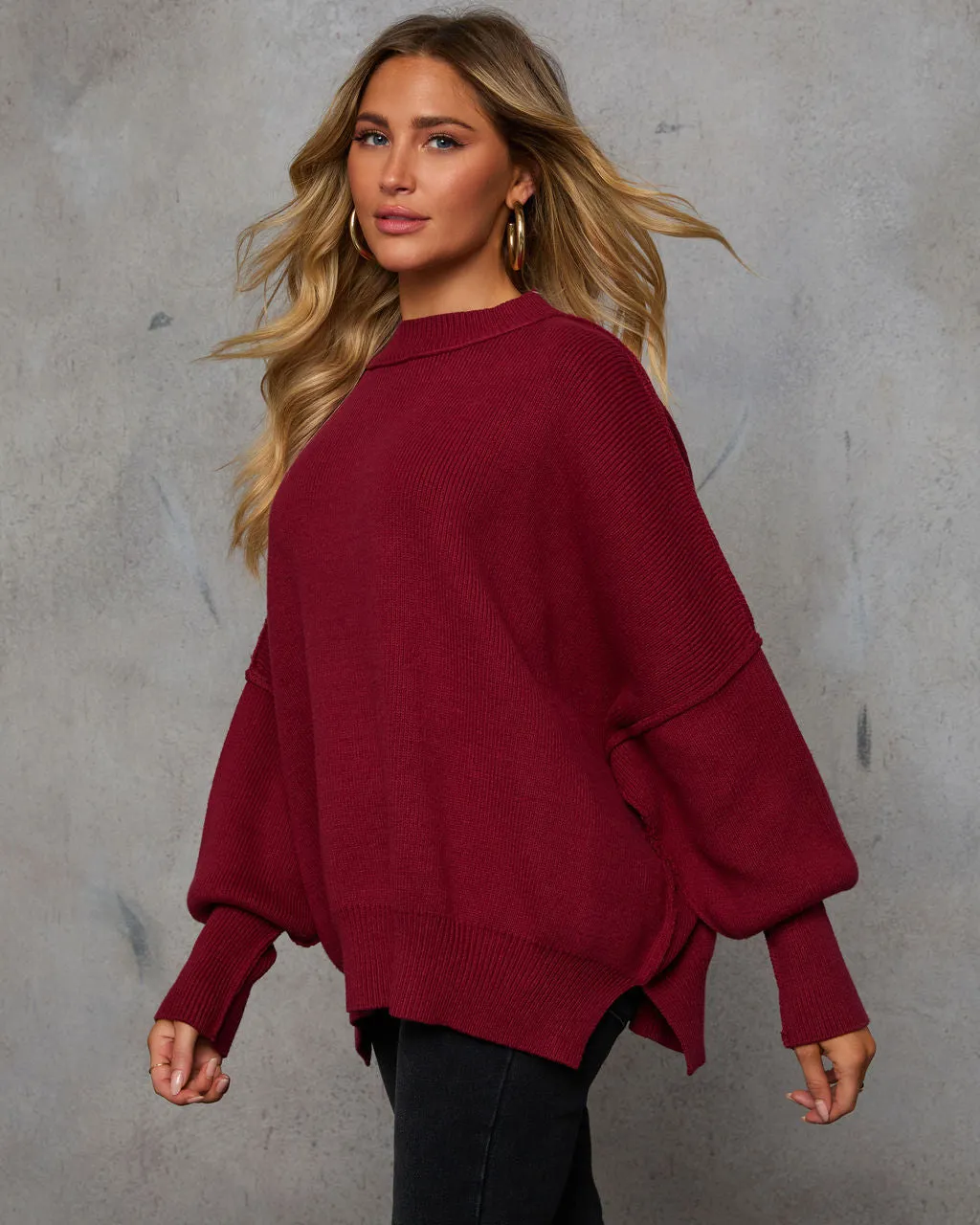 Elouise Knit Oversized Pullover Sweater