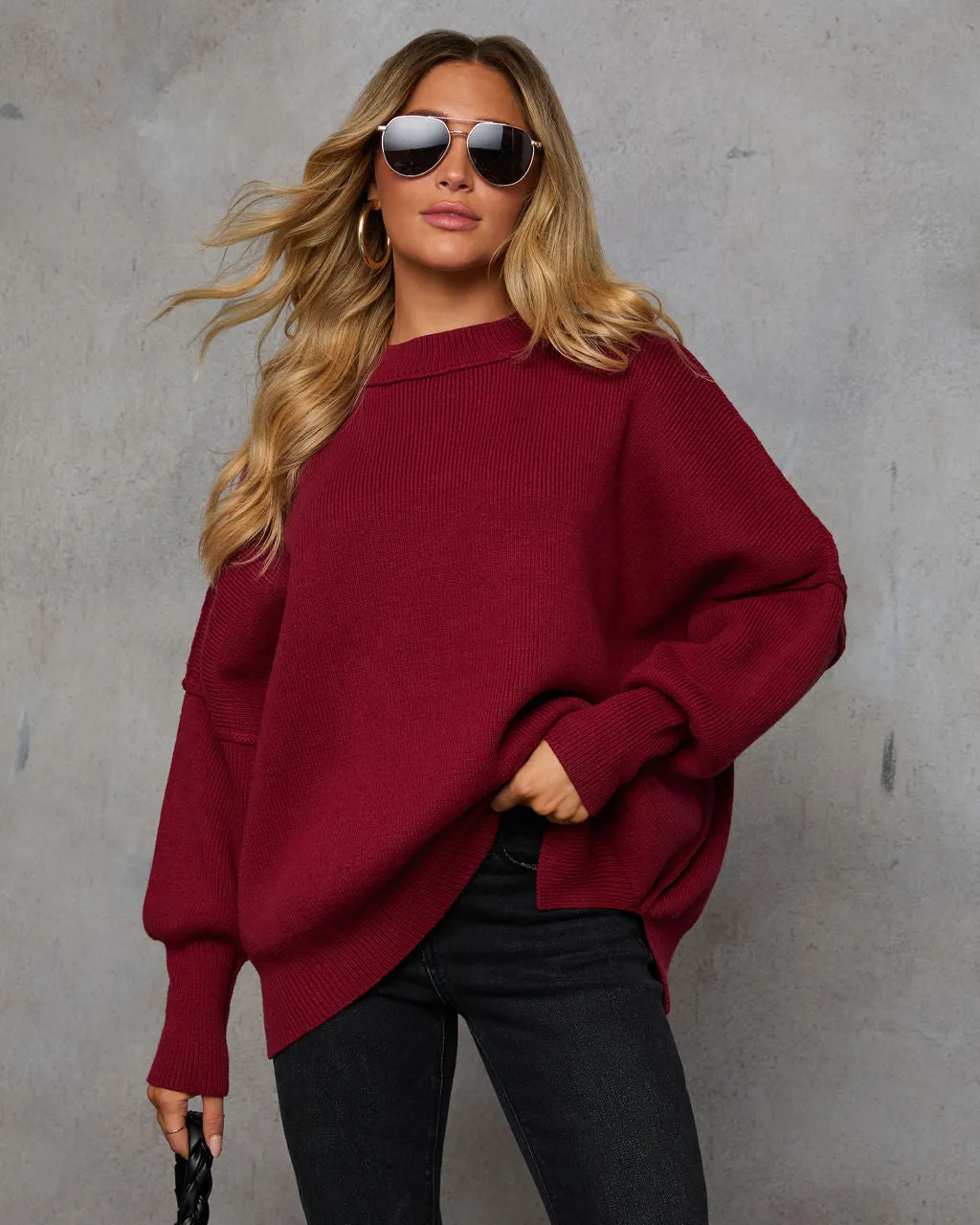 Elouise Knit Oversized Pullover Sweater