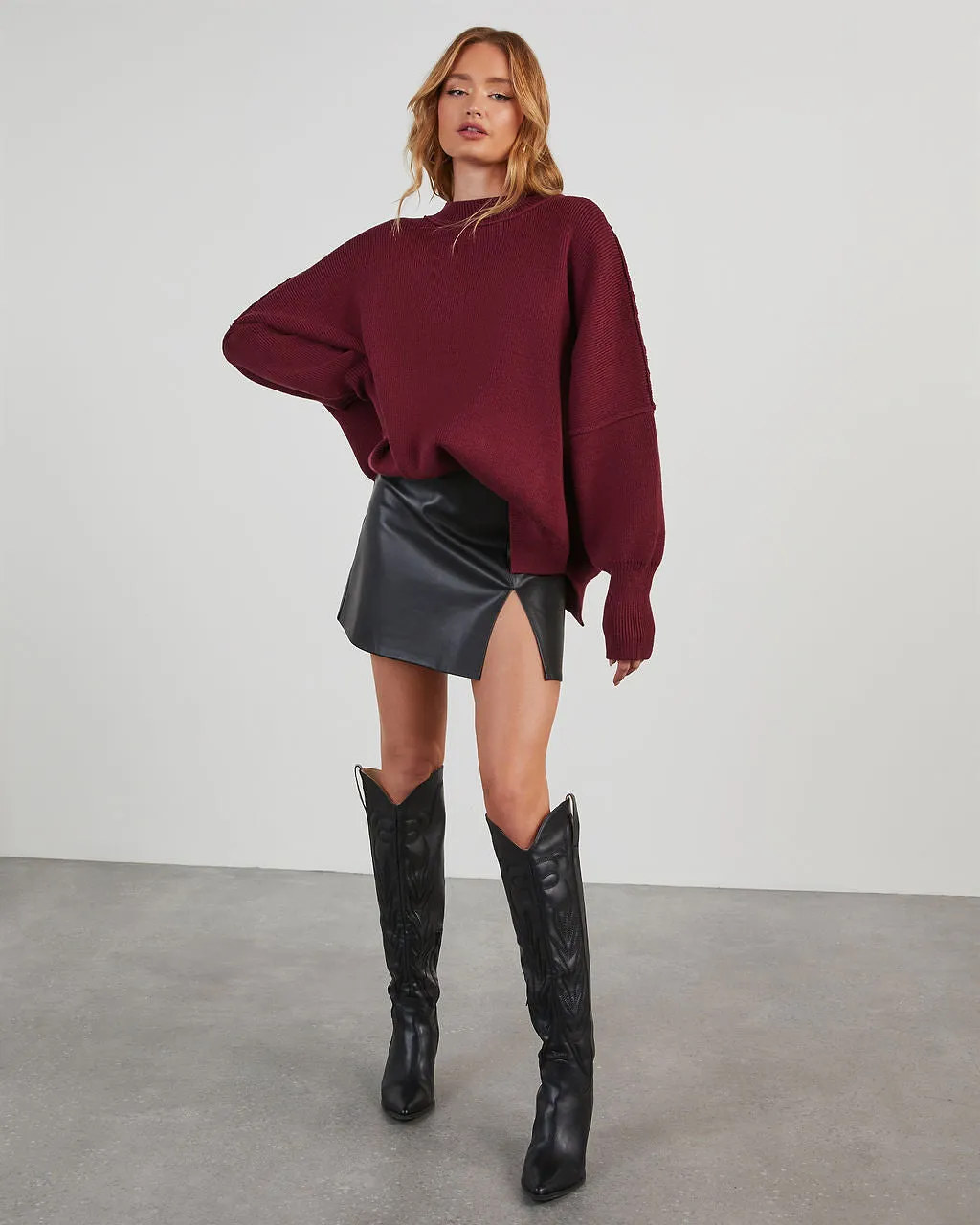 Elouise Knit Oversized Pullover Sweater