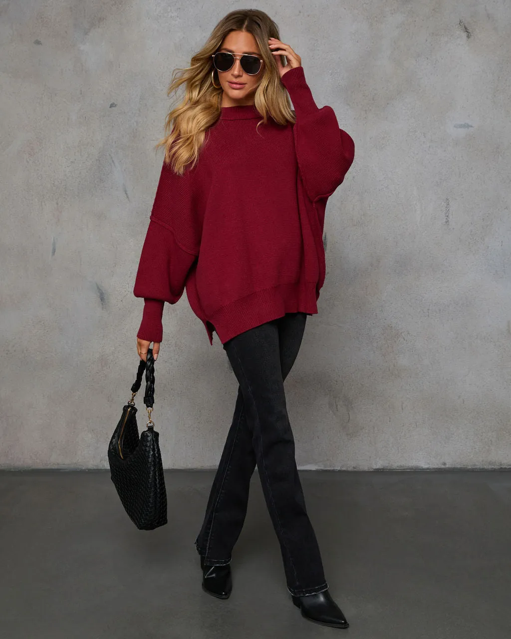 Elouise Knit Oversized Pullover Sweater