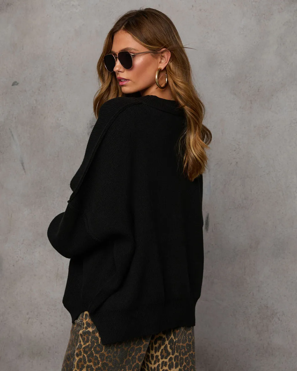 Elouise Knit Oversized Pullover Sweater