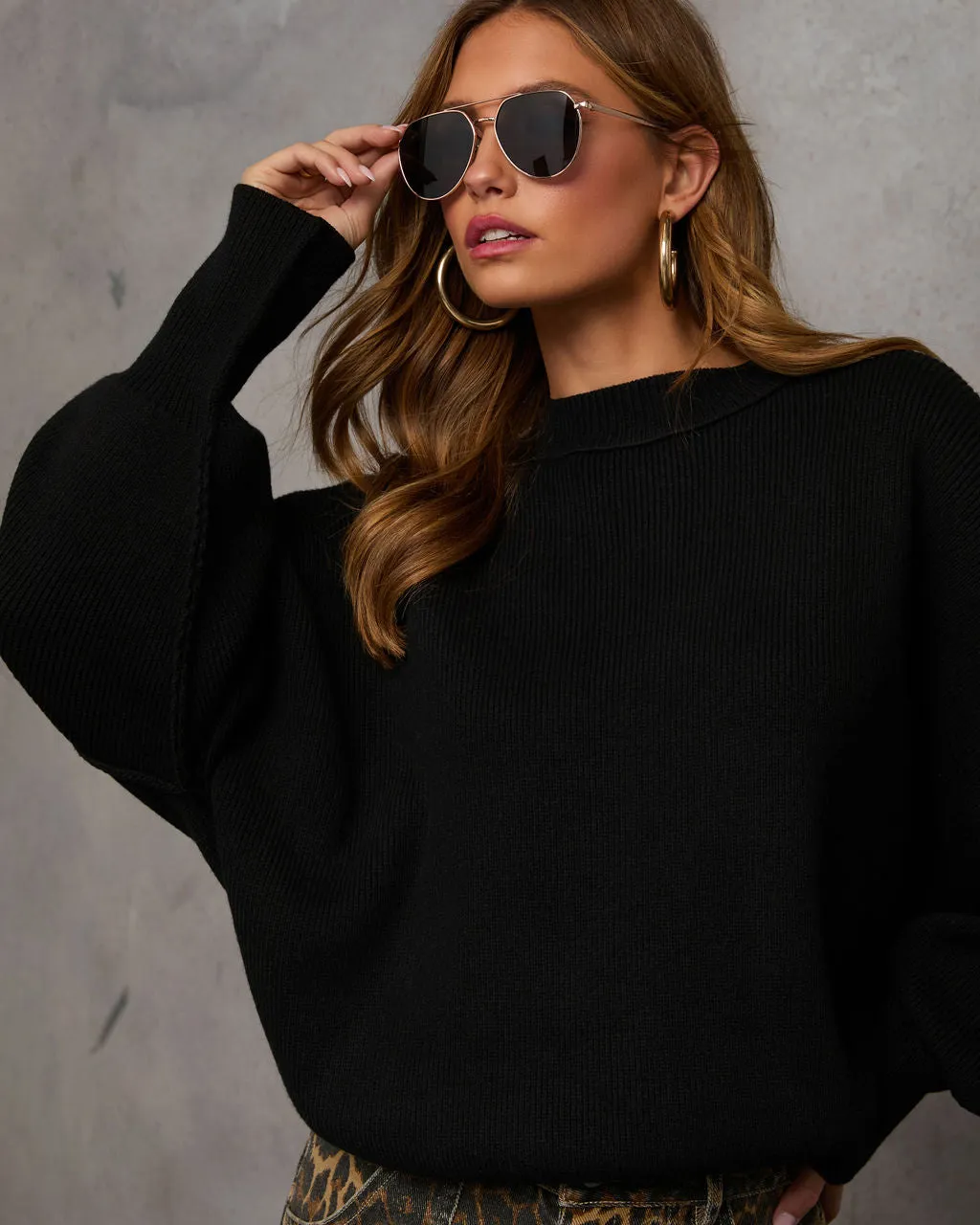 Elouise Knit Oversized Pullover Sweater