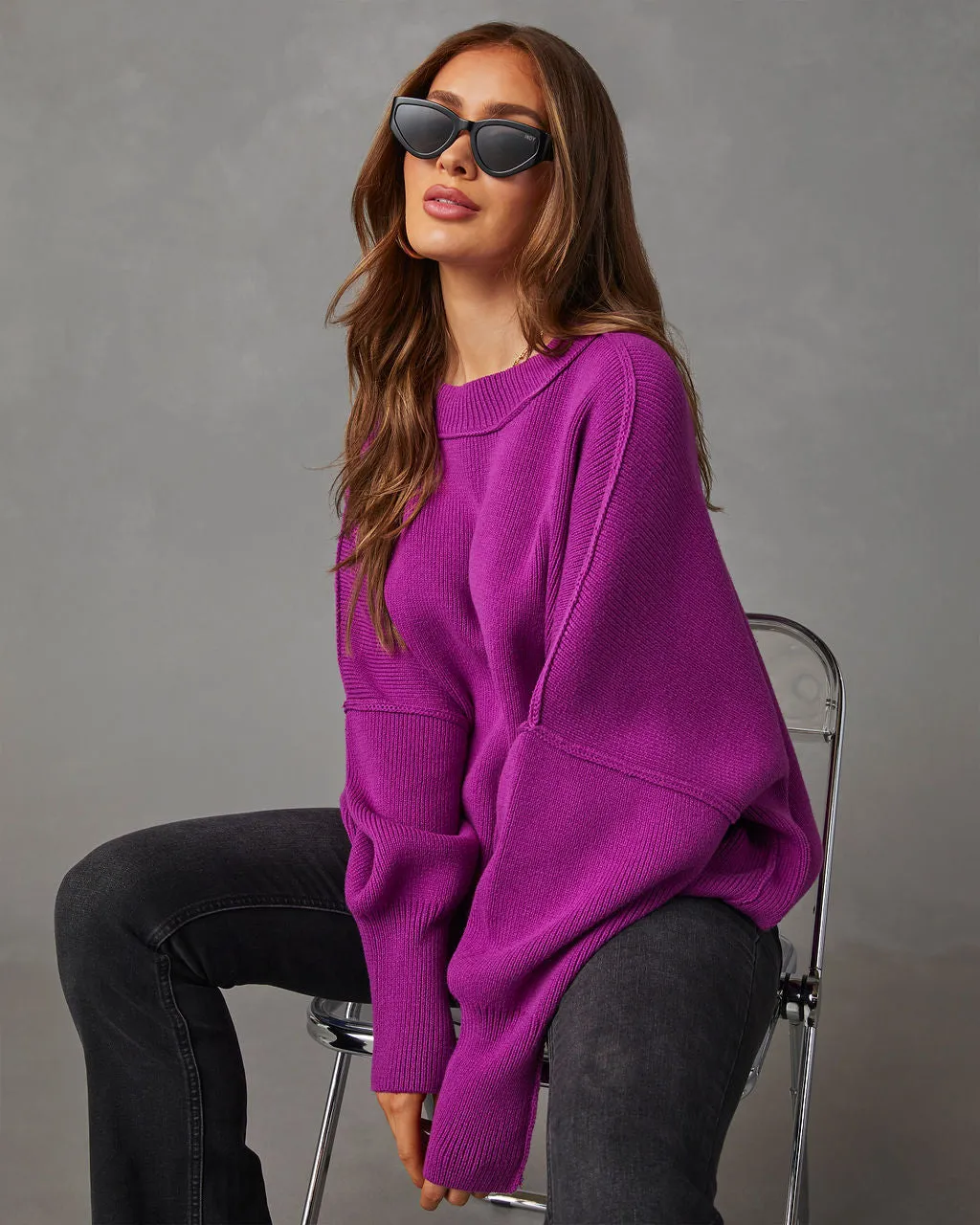 Elouise Knit Oversized Pullover Sweater