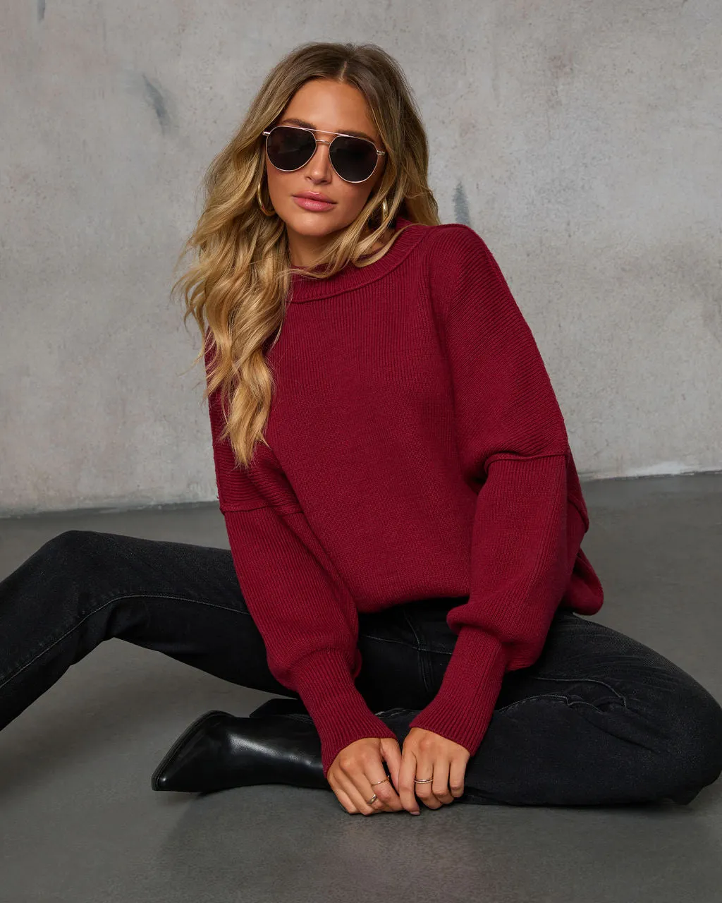 Elouise Knit Oversized Pullover Sweater