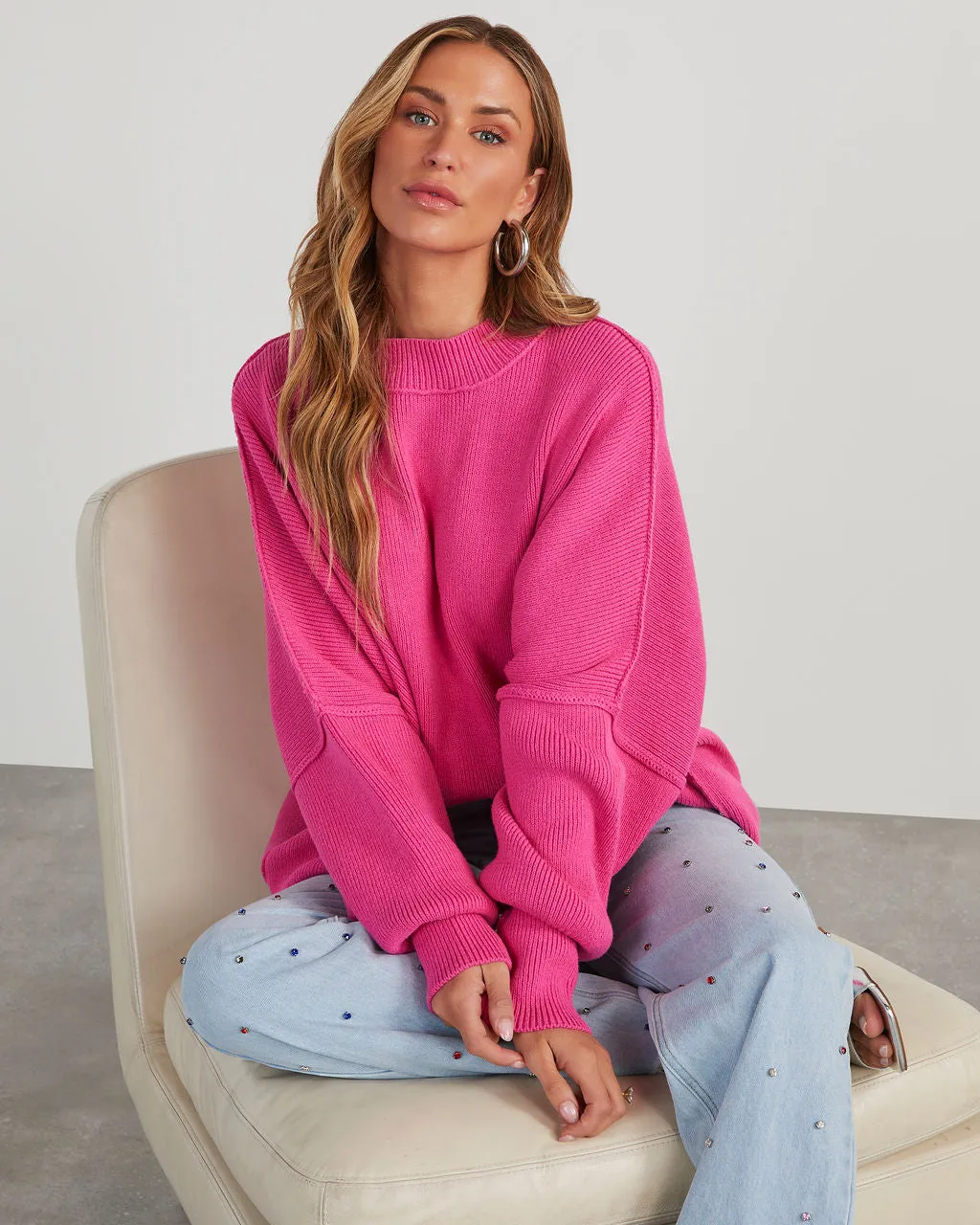 Elouise Knit Oversized Pullover Sweater