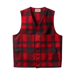 Filson Men's Mackinaw Wool Vest - Red/Black