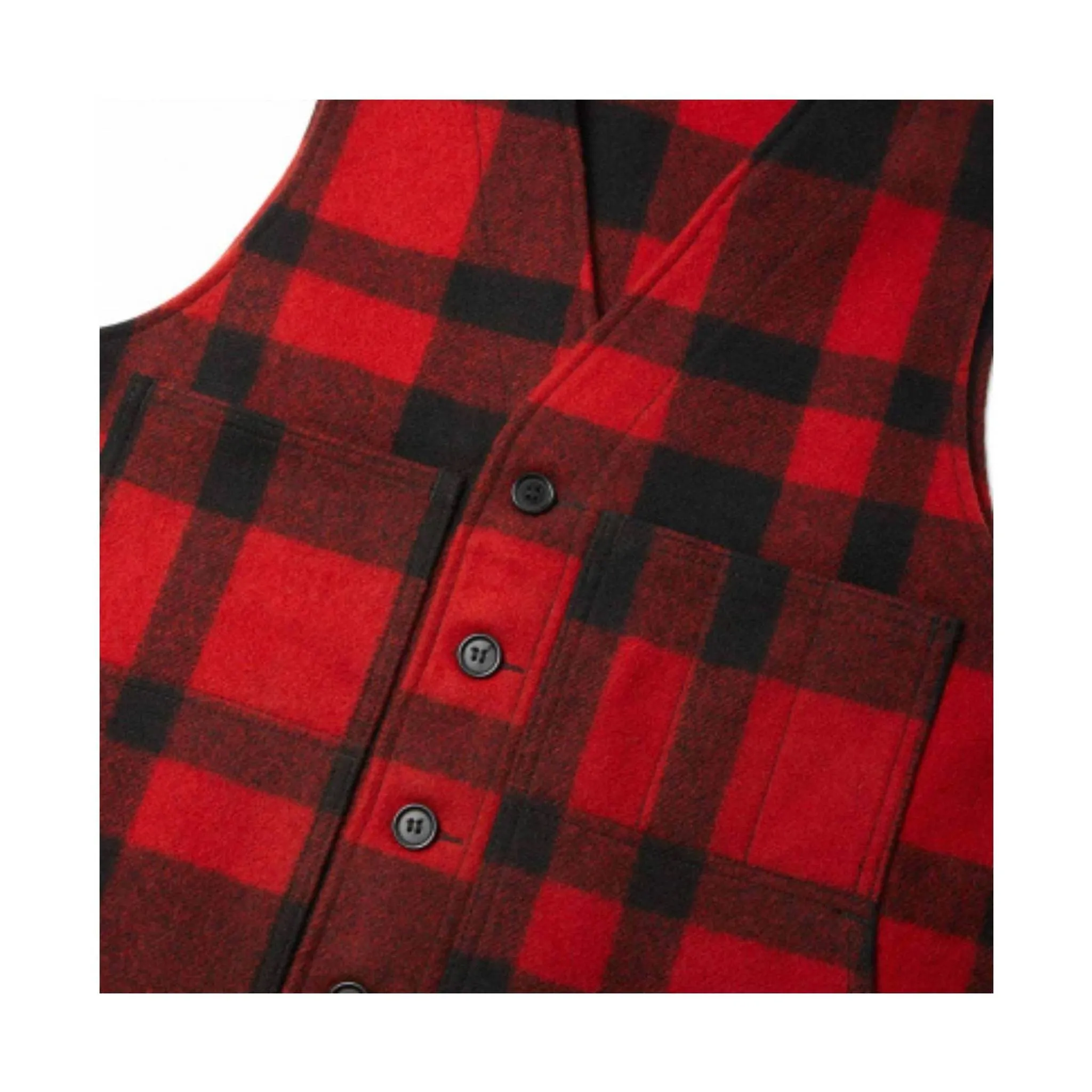 Filson Men's Mackinaw Wool Vest - Red/Black