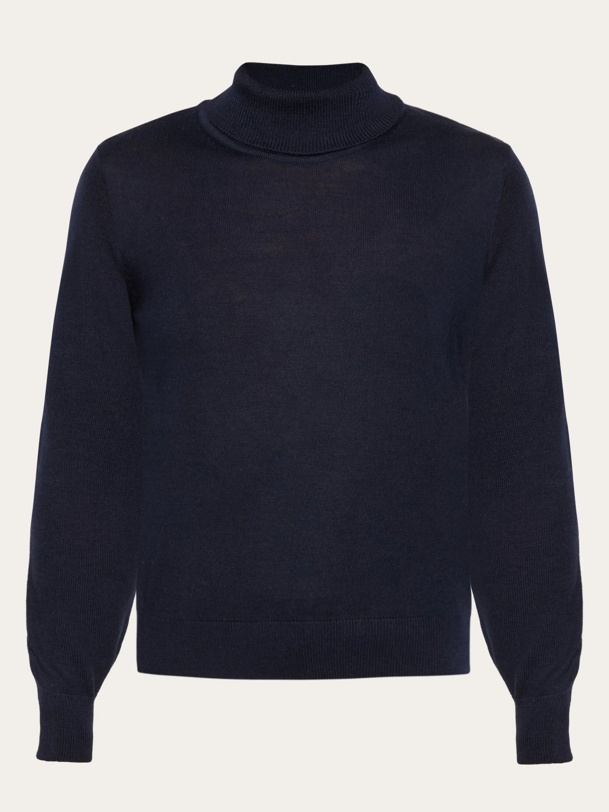 Fine merino roll neck - RWS - Total Eclipse