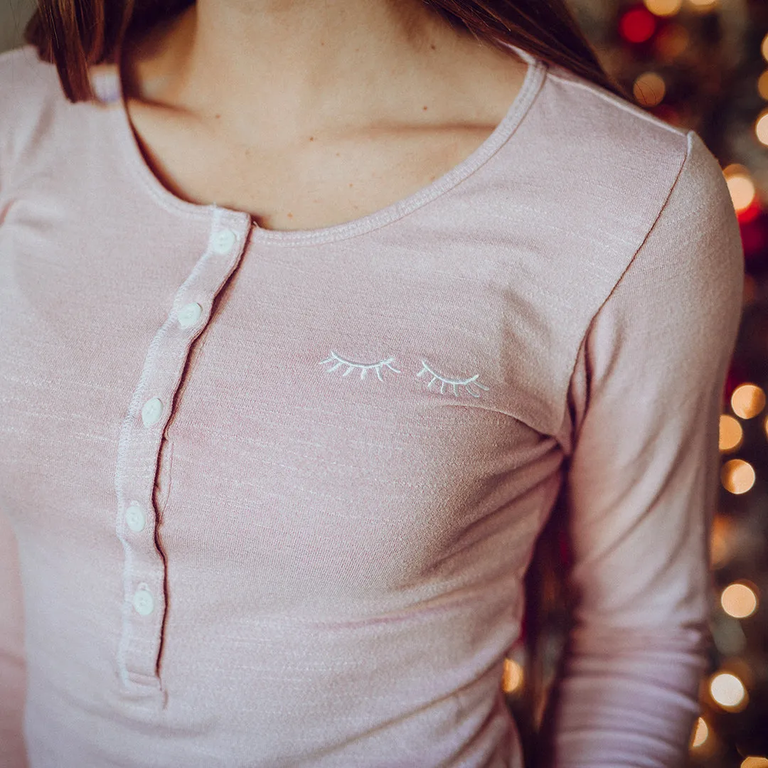 Ice Pink Slumber Henley