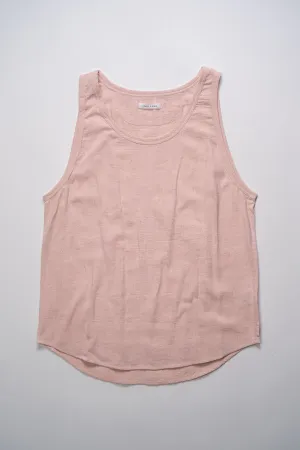 Indi   Ash Ripley Tank Handwoven Kala Cotton - Sappanwood Pink