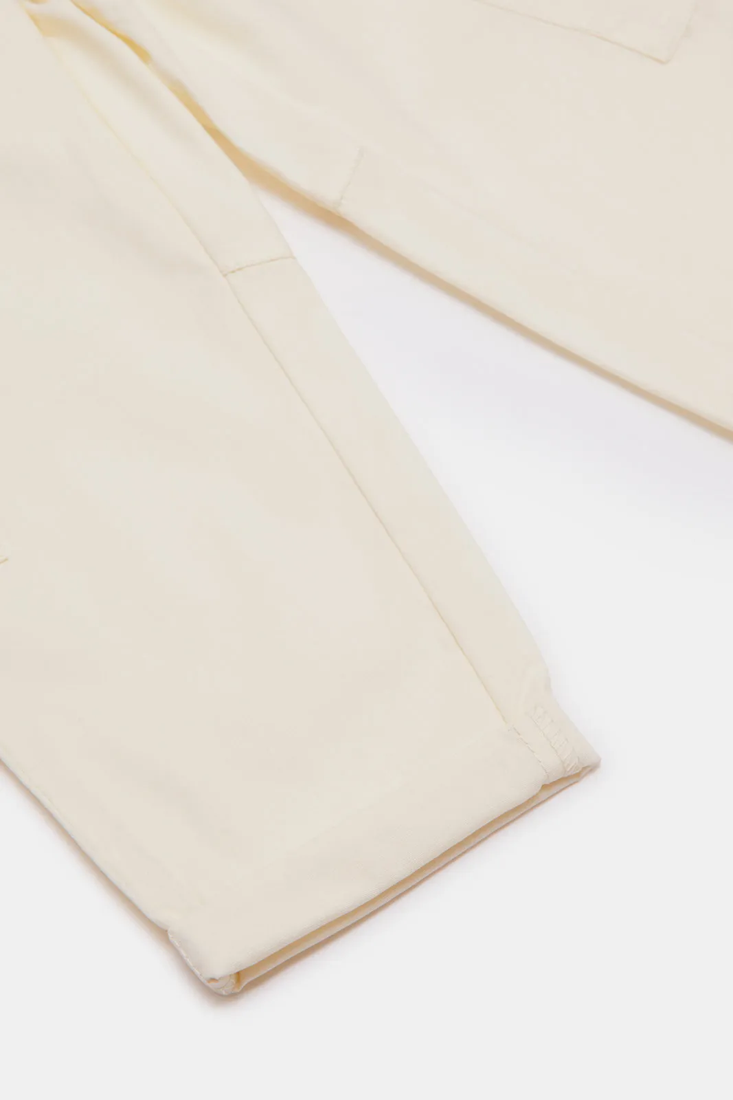 Infant Boys Beige Cargo Pants