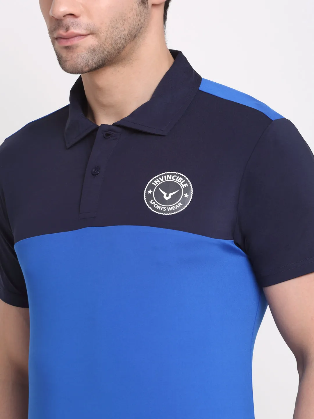 Invincible Men’s Color Block Polo Tee