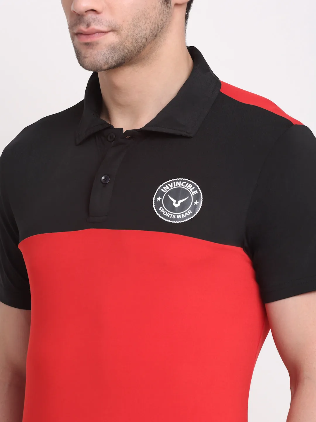 Invincible Men’s Color Block Polo Tee