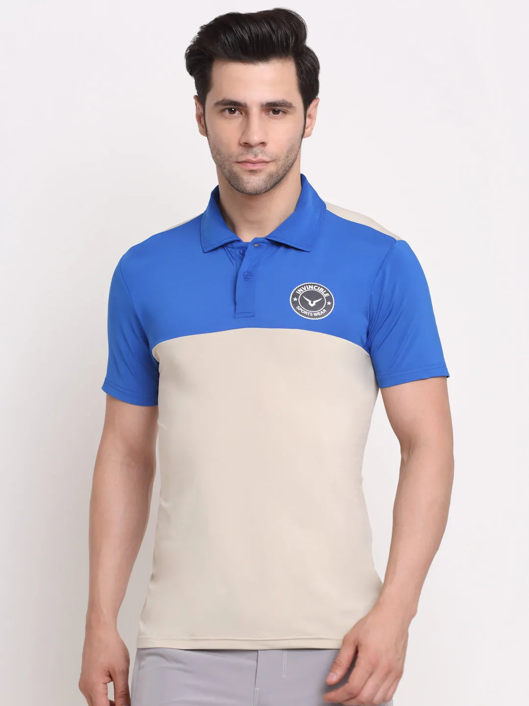 Invincible Men’s Color Block Polo Tee