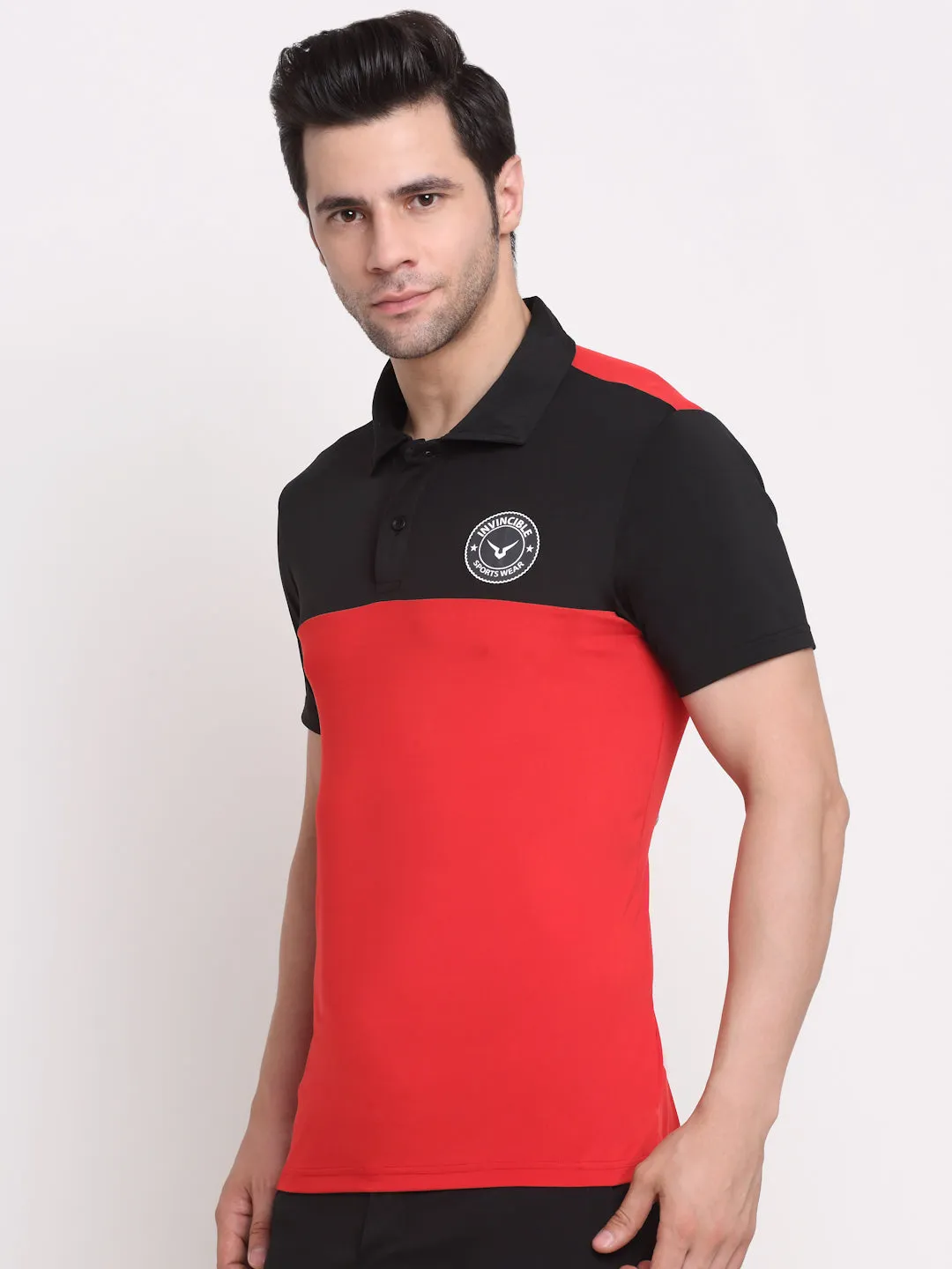 Invincible Men’s Color Block Polo Tee