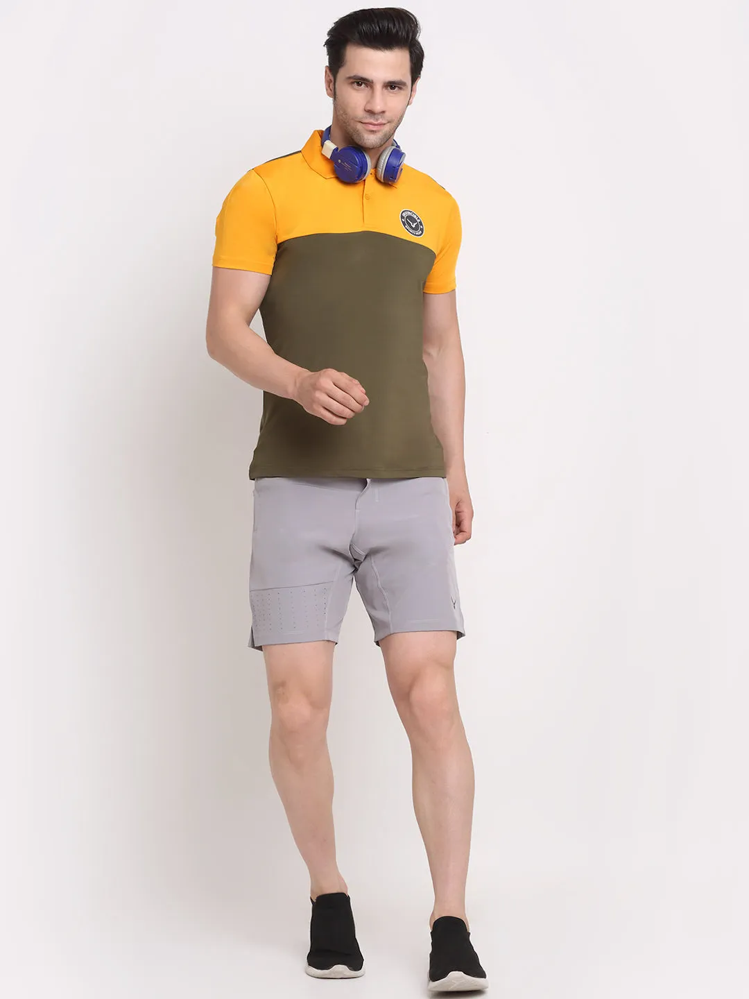 Invincible Men’s Color Block Polo Tee