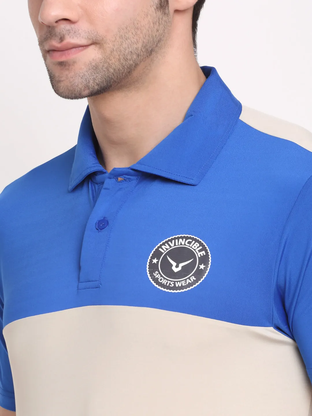 Invincible Men’s Color Block Polo Tee