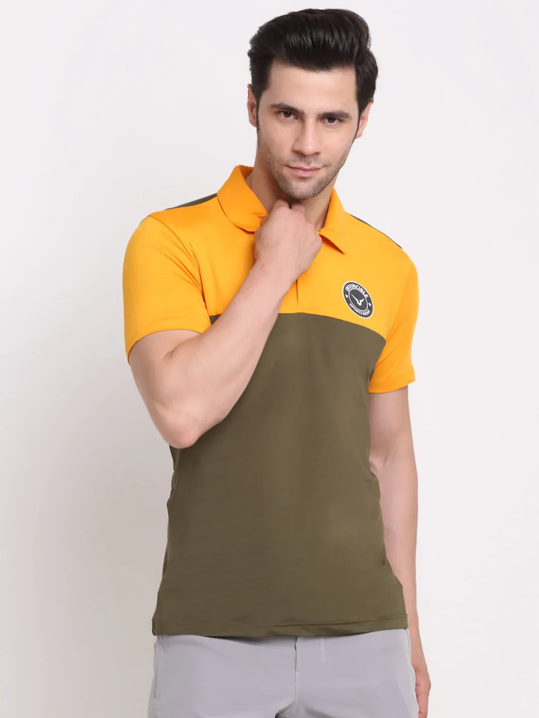 Invincible Men’s Color Block Polo Tee