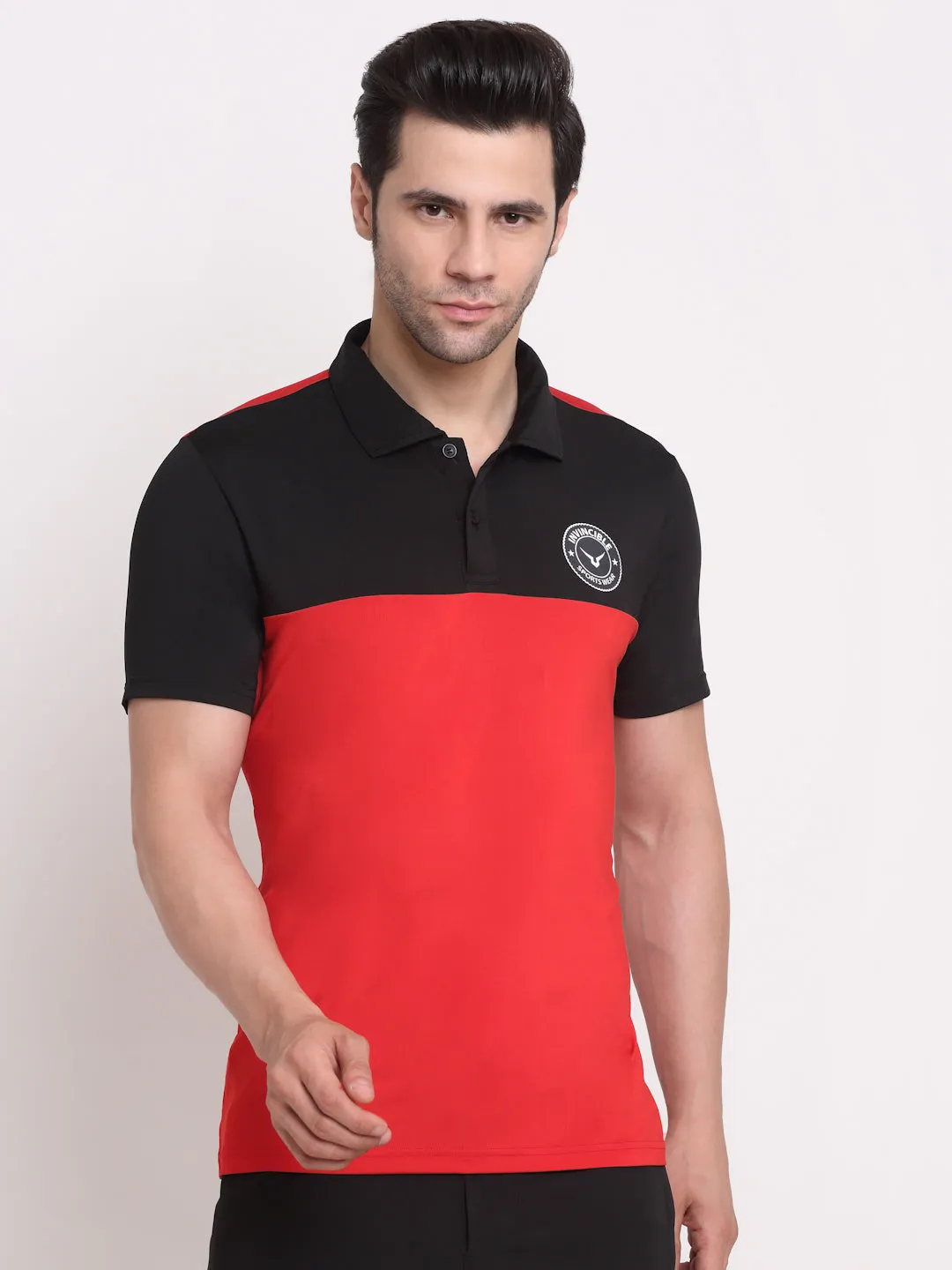 Invincible Men’s Color Block Polo Tee