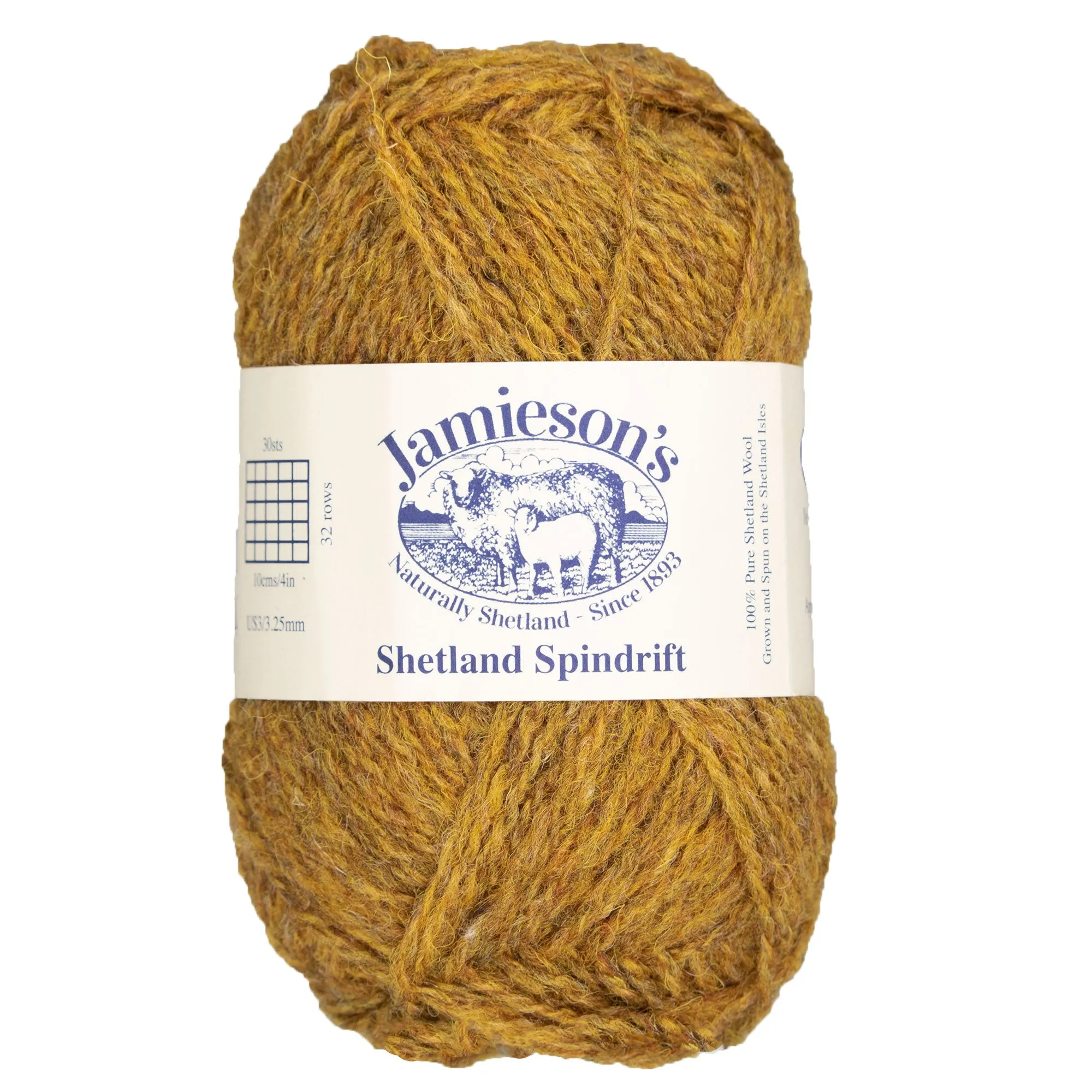 Jamieson's of Shetland Spindrift Yarn - 423 Burnt Ochre