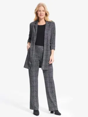 Joseph Ribkoff T Checked Long Blazer  214243 178