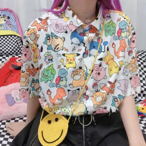 Kawaii Animal Print Blouse Shirts KI669