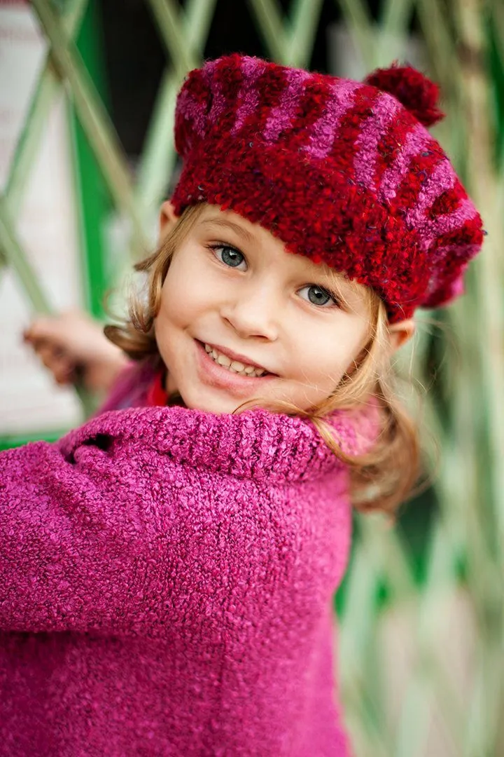 Kids Cozy Striped Hat