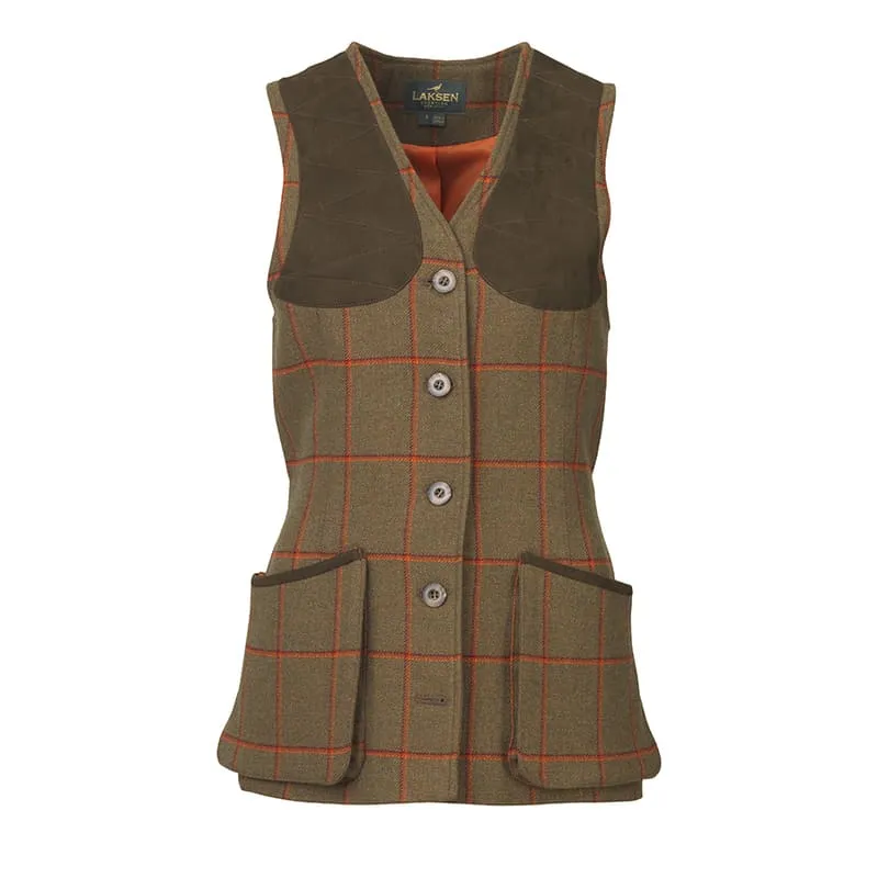 Laksen Beauly Tweed Ladies Shooting Vest - British Game Alliance