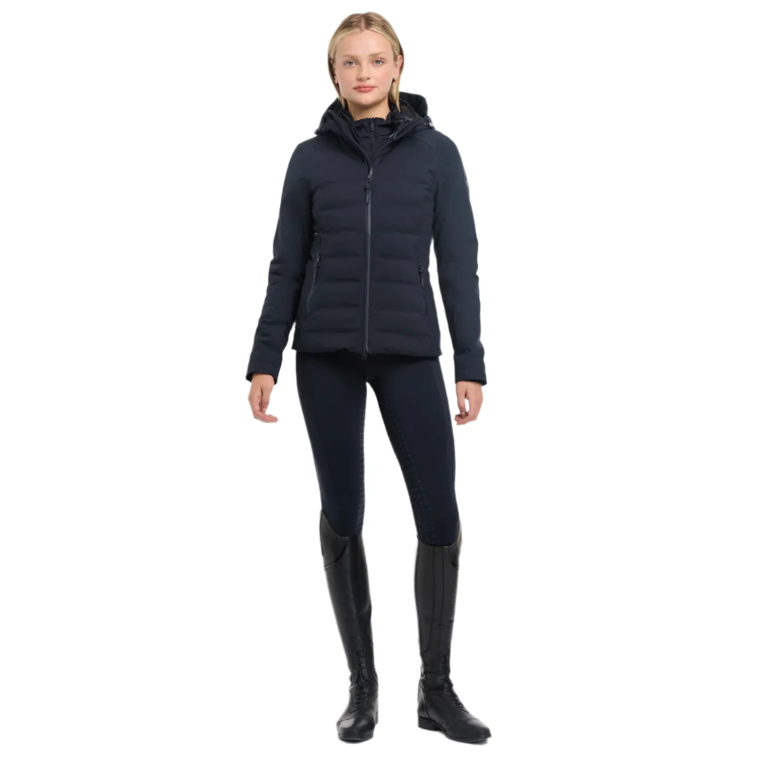 LeMieux Brooke Ladies Waterproof Hybrid Jacket, Navy