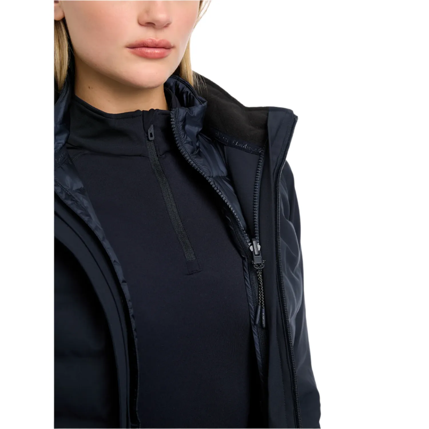 LeMieux Brooke Ladies Waterproof Hybrid Jacket, Navy